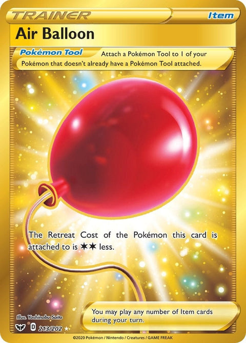 Air Balloon (Secret) (213/202) (Holofoil) [SWSH01: Sword & Shield Base Set]