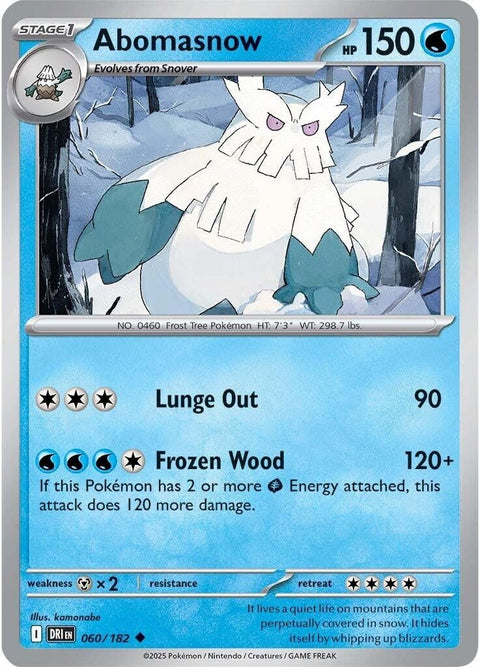 Abomasnow (060/182) (Reverse Holofoil) [SV10: Destined Rivals]