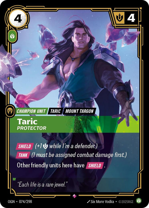 Taric - Protector (074/298) (Foil) [Origins]