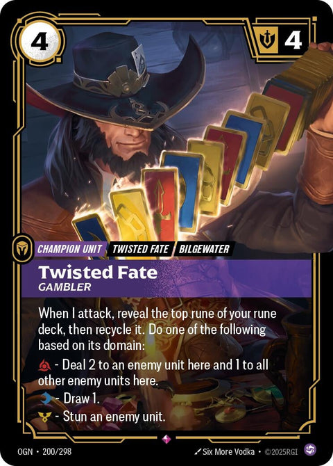 Twisted Fate - Gambler (200/298) (Foil) [Origins]