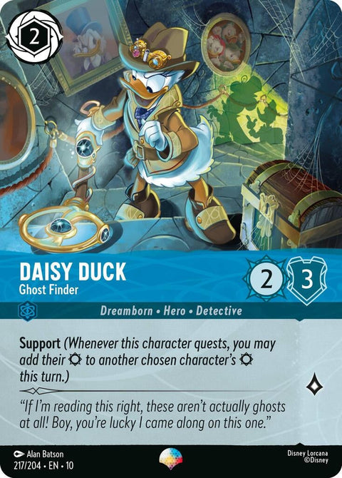 Daisy Duck - Ghost Finder (Epic) (217/204) (Holofoil) [Whispers in the Well]