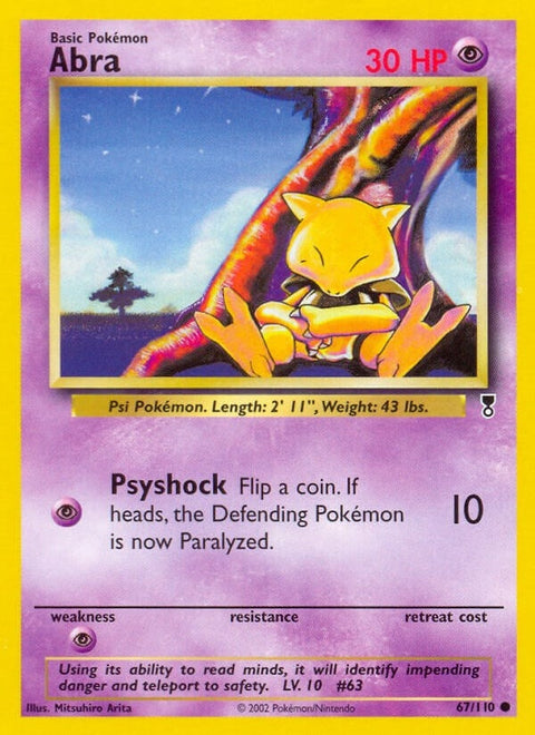 Abra (067/110) (Reverse Holofoil) [Legendary Collection]