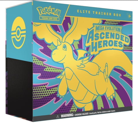 ME2.5 Ascended Heroes - Elite Trainer Box (Pre-Order) Limited 1 per household