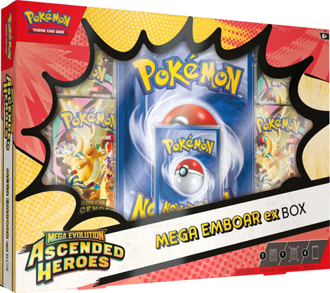ME2.5 Ascended Heroes - Mega Emboar ex Box (Pre-Order) Limited 1 per household