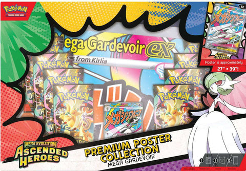 ME2.5 Ascended Heroes - Premium Poster Collection (Mega Gardevoir) (Pre-Order) Limited 1 per household