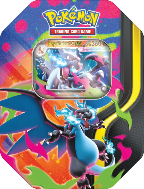 Pokemon TCG: Mega Charizard Tin - Charizard X (Pre-Order)