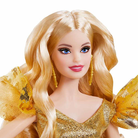 2020 Holiday Barbie Doll. Blonde Long Hair