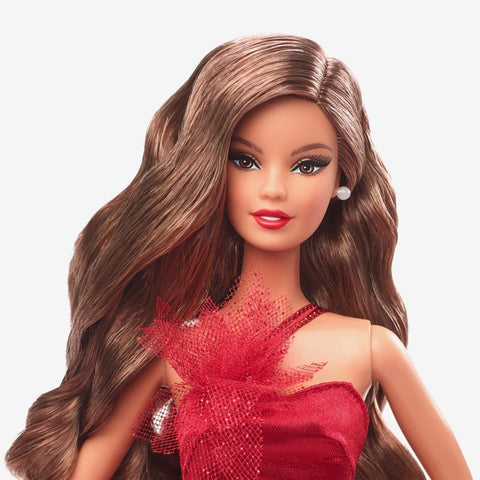 2022 Holiday Barbie. Light-Brown Hair