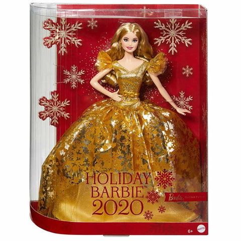 2020 Holiday Barbie Doll. Blonde Long Hair