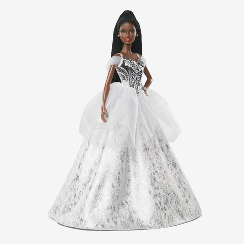 2021 Holiday Barbie Doll. Brunette Braids