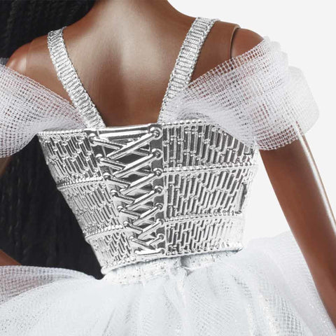 2021 Holiday Barbie Doll. Brunette Braids