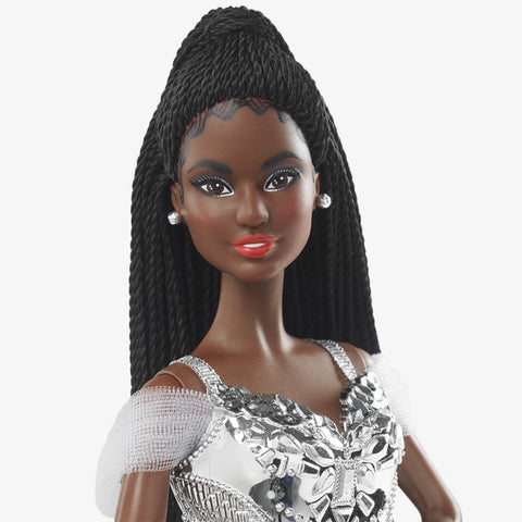 2021 Holiday Barbie Doll. Brunette Braids